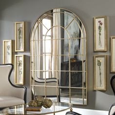 Grantola Arch Mirror Arched Floor Mirror, Mirror Decor Living Room, Arched Mirror, Mirror Design Wall, Arch Mirror, Arched Windows, Gold Walls, Mirror Designs, Floor Mirror