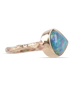 K. Brunini Jewels Opal Twig Ring 18k gold Opal Twig detail Call for ring size Twig Ring, Opal Rings, 18k Gold, Opal, Ring Size, Ring, Gold