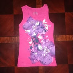 Brand New, Never Worn. Brand Justice. Size 10 In Girls. Pink Cotton Tank Vest, Cute Pink Cotton Vest, Casual Pink Sleeveless T-shirt, Pink Sleeveless T-shirt For Spring, Cute Sleeveless Cotton T-shirt, Tropical 2000s, 2000s Stuff, Justice Clothes, Sublimation Ideas Projects