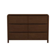 Lionel Mid Century Modern Solid Wood 6-Drawer Dresser from Midinmod - Luna Furniture Dresser Drawer Organizer, Brown Chest Of Drawers, Modern Bedroom Dressers, Dresser Drawer Organization, Drawer Bedroom, Solid Wood Dresser, Walnut Dresser, Bedroom Dresser, Drawer Organizer