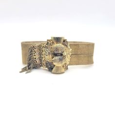 Whiting and Davis Thistle Bracelet by TallHorseVintage on Etsy Victorian Gold Bracelets For Party, Vintage Adjustable Gold-tone Bracelet, Adjustable Vintage Gold-tone Bracelet, Slide Bracelet, Bracelet Vintage, Metal Mesh, Vintage Bracelets, Chain Link Bracelet, Gold Tone Metal