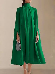 Boutique women's clothing Evening Midi Dress, Midi Dresses For Women, High Neck Midi Dress, Elegant Midi Dresses, Evening Dresses With Sleeves, Dress Sewing, Moda Vintage, Elegant Party, Versatile Dresses