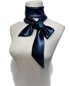 Bridesmaid Scarves, Silk Scarf Hair, Scarf Hair, Bows Hair, Velvet Hair, Scarf Silk, Silk Hair, Blue Scarf, Italian Fabric