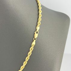 D E S C R I P T I O N : Our rope chains are made from 14k solid gold guaranteeing you an attractive & luxurious appearance. Each link has a unique diamond-cut design creating that extra shine at any angle light touches it. The rope chain is precisely made with professional & expert craftsmanship. This simple yet modern necklace is a must-add to your jewelry collection making it a perfect piece to stack with other necklaces or wearing it alone. Your chain is nicely packaged in an exquisite neckla Luxury Gold-plated Rope Chain Jewelry, Elegant Rope Chain Jewelry In Cuban Link Style, Yellow Gold Necklaces With Cuban Link Rope Chain, Yellow Gold Necklace With Cuban Link Rope Chain, Gold Plated Rope Chain Jewelry For Anniversary, Yellow Gold Plated Jewelry With Rope Chain, Yellow Gold Rope Chain Jewelry For Anniversary, Yellow Gold Cuban Link Jewelry With Diamond Cut, 14k Gold Rope Chain Necklace For Anniversary