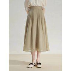 Discover Timeless Elegance Step into style with our Elegant High-Waist A-Line Mid-Calf Skirt, designed for the modern office lady who values sophistication and comfort. Crafted with a blend of high-quality nylon and polyester, this skirt epitomizes effortless elegance and durable wear. Its solid color and clean lines ensure it pairs seamlessly with both formal and casual tops, making it a versatile addition to your wardrobe. Features That Stand Out Empire Waistline: Enhances your silhouette, creating a flattering figure. Quality Fabric: Made with 51.1% Nylon and 48.9% Polyester, offering durability and comfort. Non-Stretch Broadcloth: Keeps its shape while offering a structured, polished look. Mid-Calf Length: Perfect for both office settings and social gatherings. Size chart Size Side Len Elegant Non-stretch Flared Pleated Skirt, Elegant Non-stretch Pleated Flared Skirt, Elegant Non-stretch Beige Skirt, Elegant Non-stretch Knee-length Pleated Skirt, Spring High-waisted Office Lady Skirt, Spring High Waist Office Lady Skirt, High Waist Office Skirt For Spring, Spring Office Lady Skirt, Office Lady Spring Skirt