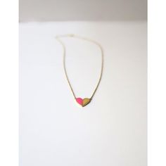 This is part of Chairish’s Fine Jewelry assortment.  A beautiful Italian 14-karat gold and enamel (bright pink and yellow) heart necklace. Colors are reminiscent of the Italian summer spirit beach coast. Beautiful as a standalone necklace or stack with other necklaces. Necklace has two-length options (16" and 16.5"), please see second to last close-up image. Marked 14-karat on back of heart as shown in last image. Also marked on chain clasp '585', which is an Italian jewelry mark. Very good cond Handmade Pink 14k Gold Jewelry, Handmade 14k Gold Pink Jewelry, Pink Double Heart Jewelry Gift For Her, Pink Delicate Chain Necklaces As Gift For Her, Pink 14k Gold Jewelry With Heart Charm, Pink Necklace With Adjustable Chain For Her, 14k Gold Pink Jewelry With Heart Charm, Yellow Necklace With Heart Charm For Gift, Dainty Multicolor Jewelry For Valentine's Day