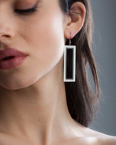 Stainless steel earrings 𝑬𝒍𝒆𝒈𝒂𝒏𝒕 𝑹𝒆𝒄𝒕𝒂𝒏𝒈𝒍𝒆𝒔 with unique 3D design and special illusion effect which makes them reflect the light and change color. Handmade geometric jewelry from pure stainless steel with nickel free hooks! 100% hypoallergenic jewelry! Size: 5.3 cm long; 1.8 cm wide; 4 g weight Additional information: ✓ Gift box included ✓ Delivery in Greece 2-4 working days ✓ International Delivery 5-20 working days 𝑫𝒆𝒍𝒊𝒗𝒆𝒓𝒚 𝒅𝒆𝒑𝒆𝒏𝒅𝒔 𝒐𝒏 𝒕𝒉𝒆 𝒔𝒉𝒊𝒑𝒑𝒊𝒏𝒈 ? Modern Silver Rectangular Pendant Earrings, Modern Geometric Nickel-free Earrings, Nickel-free Square Minimalist Earrings, Geometric Nickel-free Metal Earrings, Modern Geometric Sterling Silver Earrings, Hypoallergenic Jewelry, Geometric Jewelry, Dainty Earrings, Stainless Steel Earrings