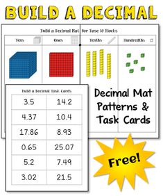 the printable worksheet for building a pattern and task cards to help students learn how