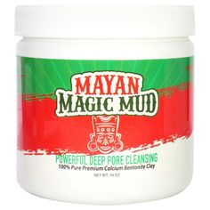 Mayan Magic Mud is a natural healing clay made of powerful deep pore cleansing minerals that draw out toxins from the face and body, leaving behind refreshed and healthy skin. It is made of 100 percent pure premium Calcium Bentonite Clay, which has been praised for its cleansing power and ed to treat oily skin, acne, and blackheads. Kaolin and bentonite clays absorb impurities from the skin. It is use to treat skin irritations including blemishes, insect bites, cuts, and burns. A powerful mask t Mayan Clay Mask, Aztec Clay Mask Vajacial, Aztec Clay Mask For Hair, Magic Mud, Calcium Bentonite Clay, Oily Skin Remedy, Healing Clay, Pore Cleansing, Bentonite Clay