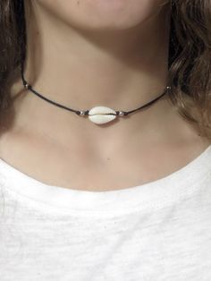 "Shell Choker, Choker Necklace, Cowrie Shell Choker, Seashell Beach Jewelry, Shell Collar, Summer Beach Jewelry, Boho Wedding, Bridesmaids ❤ BUY ANY 2 ITEMS ANS GET 15% OFF!! (USE COUPON CODE '15OFF') ❤ ❤ BUY ANY 4 ITEMS ANS GET 20% OFF!! (USE COUPON CODE '20OFF') ❤ ❤ BUY ANY 6 ITEMS AND GET 25% OFF!! ((USE COUPON CODE '25OFF') ❤ Complete any outfit with this unique gorgeous fashionable and trendy shell tie choker. Perfect for the summer time! Made from one single cowrie shell, silver/gold beads Elegant Adjustable Jewelry For Beach Season, White Jewelry For Summer Beach Wedding, White Jewelry For Beach Wedding In Summer, White Jewelry For A Beach Wedding In Summer, Silver Shell Necklace For Summer Vacation, Elegant Adjustable Shell Necklace For Beach, Adjustable Shell-shaped Jewelry For Summer, Elegant Summer Beach Choker, Adjustable Silver Shell Necklace For Beach