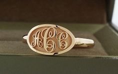 Monogram ring made in solid 14k gold. Provide your initials in order from left to right in the notes section during checkout or through ask me a question. 1.Material - 14K solid gold (585) 2.Stone - none. 3.Dimension - top of ring is approximately 13x8 mm 4.Ring size - contact me for ring sizes not listed in the drop down list. This is made to order and will take about 3 weeks to finish. I use lost wax casting process. Some pictures are professionally computer rendered and the finished product w Elegant 14k Gold Initial Ring With Engraving Option, Elegant 14k Gold Engraved Initials Ring, Elegant Engraved 14k Gold Initial Ring, Formal Oval Monogram Initial Ring, White Gold 14k Monogram Signet Ring, Engraved 14k Rose Gold Ring With Polished Finish, Formal Oval Monogram Ring, Formal 14k Gold Rings With Monogram, Formal 14k Gold Monogram Rings