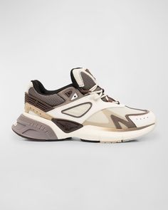 Amiri Men's MA Runner Sneakers | Neiman Marcus Mike Amiri, Embellished Denim, Top Designers, Mesh Fabric, Neiman Marcus, Tops Designs, Lace Up, Luxury Fashion, Celebrities