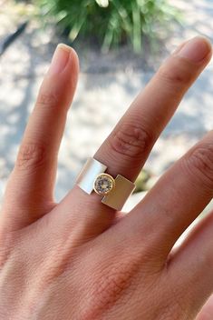 Thought y'all might want to see one of my lunar eclipse rings on something other than my little baby hands!⁠ ⁠ So lovely on the right finger!⁠ ⁠ Minimalist Jewelry With Tension Setting For Anniversary, Minimalist Anniversary Jewelry With Tension Setting, Modern Round Cut Jewelry For Anniversary, Minimalist Open Band With Tension Setting, Everyday Modern Brilliant Cut Diamond Ring, Modern Everyday Brilliant Cut Diamond Ring, Modern Wide Band Rings With Single Cut Diamonds, Modern Jewelry With Single Cut Diamonds And Open Band, Modern Everyday Jewelry With Single Cut Diamonds