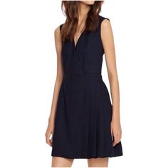 Tory Burch Dresses Tory Burch Navy Stretch Suiting Wool Pleated Skirt Size 10. Navy Blue. Back Zip. Like New. Wool Pleated Skirt, Tory Burch Dress, Blue Back, Dress Suits, Pleated Skirt, Tory Burch, Little Black Dress, Navy Blue, Midi Dress