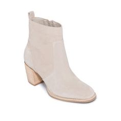 This ultimate go-to bootie, offered in four classic hues of butter-soft suede, features a pointed toe and casual heel, making it the perfect match for any outfit. Ankle Bootie Suede upper and Ultrasuede lining Rubber Sole Cushioned Footbed Made in Brazil Fits True to Size Zipper Closure Chic Beige Heeled Boots With Suede Lining, Spring Workwear Heeled Boots With Suede Lining, Chic Suede Heeled Boots For Spring, Modern Suede High Ankle Boots, Casual Heeled Boots For Work With Suede Lining, Casual Beige Suede Heeled Boots, Chic Suede Boots For Spring, Casual Heeled Boots For Work, Spring Suede Ankle Heeled Boots