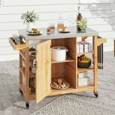 Discover the ultimate utility in kitchen assistance with the Uforic Kitchen Storage Cart, engineered to elevate both indoor and outdoor culinary adventures. This versatile kitchen cart is equipped with six open storage shelves and an adjustable cabinet shelf, ensuring ample storage for all your barbecuing equipment and supplies. Made from sturdy solid wood with a capacity to hold up to 100kg, it boasts a stainless-steel countertop that simplifies food preparation and cleanup. The grill cart is mounted on four wheels, with two of them being lockable, allowing for easy maneuverability and secure positioning during use. This cart is not just limited to kitchen; it can double as a outdoor grill cart or storage cart, fitting seamlessly into any setting. Assembly is a breeze with the provided in Outdoor Grill Cart, Steel Countertop, Open Storage Shelves, Grill Cart, Kitchen Storage Cart, Food Infographic, Cabinet Shelf, Stainless Steel Countertops, Stainless Steel Table