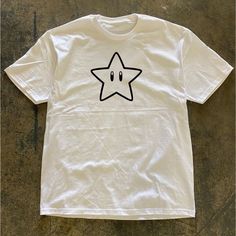 Star T-Shirt Fast Shipping $25 Lowest I Can Do Custom Deadstock Hit Me With Questions Casual Short Sleeve T-shirt With Star Logo, Graphic Tee With Star Logo For Summer, Casual Star Print T-shirt For Streetwear, Casual Summer Tops With Star Logo, Casual Tops With Star Logo And Relaxed Fit, Casual Summer T-shirt With Star Logo, Relaxed Fit Short Sleeve Tops With Star Logo, Casual T-shirt With Star Logo For Streetwear, Trendy Streetwear Tops With Star Patch