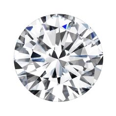 a round cut diamond on a white background