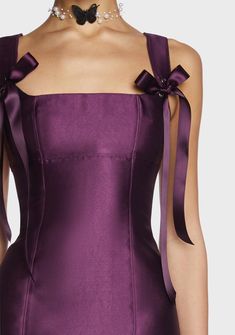 Current Mood Taffeta Ribbon Tie Mini Dress - Purple – Dolls Kill Current Mood Clothing, Look Zara, Looks Party, Purple Mini Dresses, Mode Casual, Current Mood, Mode Inspiration, Looks Style, Looks Vintage