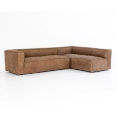 Contemporary Sectional Sofa, Sofas For Sale, Sectional Sofas, Leather Sectional, Kathy Kuo Home, Sofa Sale, Warm Brown, Sand Color, Top Grain Leather