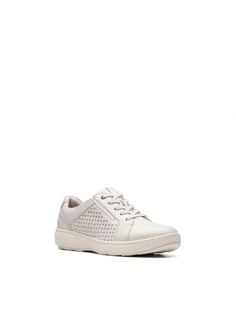 Shaped from buttery leather, this lightweight sneaker was built forfort with breezy perforans, a shock-absorbing sole and Contour Cusn footbed. 
Textile upper and lining/rubber sole 
Imported 
Item #10285914 
Caroline Ella Sneaker White Leather     Plain    Women Shoes, size features are:Bust: ,Length: ,Sleeve Length: Perforated Round Toe Sneakers For Sports, Lace-up Sneakers With Ortholite Insole And White Sole, Comfortable Lace-up Walking Shoes With Removable Insole, Comfortable Sneakers With Round Toe And Branded Insole, Comfortable Sports Sneakers With Plain Toe, Low-top Slip-on Sneakers With Ortholite Insole, Low-top Walking Shoes With Tpr Material, Lace-up Sneakers With Removable Insole For Light Sports, Low-top Tpr Walking Shoes