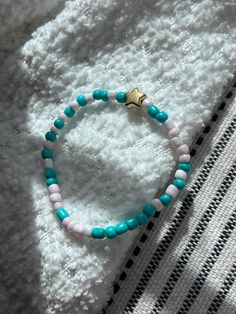 Handmade seed bead bracelet Casual Turquoise Jewelry With Tiny Beads, Casual Handmade Turquoise Stretch Bracelet, Trendy Turquoise Bracelets With Tiny Beads, Everyday Heishi Beads Bracelet, Casual Turquoise Bracelets With Colorful Beads, Casual Turquoise Beaded Bracelet, Friendship Tiny Beads Stretch Bracelet, Casual Tiny Beads Bracelet As Gift, Casual Tiny Beads Bracelets As Gift