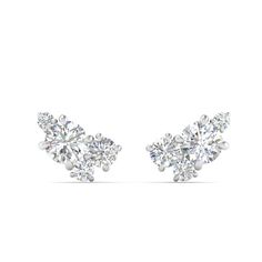 Timeless and elegant, these earrings are perfect for everyday fashion or for special events. This pair of diamond earrings features a cluster of round shaped diamonds, which will certainly make you sparkle wherever you go.  Round cut diamond of 2.20 Total Carat Weight with Clarity SI2 and Color G in a prong setting. Total Number of Stones:- 8 This 2 Ct. Diamond Cluster Stud Earring can also be availed with your liking of different other valuable metals. Free shipping within USA. Direct Manufacturing Prices. 30 Days Return Policy. Easy Lifetime Upgrade and Financing Available.  If you don’t find your desired jewelry, please don’t hesitate to contact our in-house designer to make your desired jewelry design. Schedule a one hour special appointment with our jewelry speci White Diamond Cluster Earrings For Formal Events, White Diamond Cluster Earrings For Formal Occasions, White Gold Diamond Cluster Earrings, White Cluster Diamond Earrings For Formal Occasions, Elegant Formal Cluster Earrings With Lab Grown Diamonds, White Cubic Zirconia Cluster Earrings For Formal Occasions, Elegant Wedding Cluster Earrings With Lab Grown Diamonds, White Cluster Diamond Earrings With Diamond Accents, White Diamond Cluster Earrings With Accents