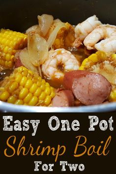 easy one pot shrimp boil for two