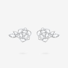 FANCI ME Blooming Rose Sterling Silver Post Earrings Main Rose Blossom, Radiant Beauty, Blooming Rose, Flower Petal, Stone Studs, Modern Women, Earring Sale, Online Earrings, Be Bold