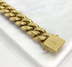 14 Gold Filled Miami Cuban Link Chain Necklace 14mm Thickness, Double Safety Lock Box Clasp, Curb Link Chain, Chunky Curb Link Chain, Wholesale and Jewelry Supplies. A perfect Gold Chain made from 14k gold filled, the 14mm Miami Cuban Chain style provides a large, fashionable look. Each piece comes with a double safety lock box clasp. Choose your size and feel the vibe. - Available Sizes: 14MM/18 inches Long, 14MM/24 inches Long, 14MM/26 inches Long, 14MM/28 inches Long, 14MM/30 inches Long. 14K Wholesale Jewelry Supplies, Miami Cuban Link Chain, Miami Cuban Link, Cuban Link Chain Necklaces, Miami Cuban, Unisex Necklace, Market Trends, Solid Gold Jewelry, Cuban Link Chain