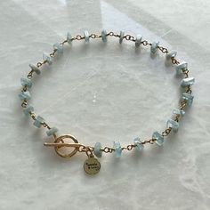 Gorgeous Natural Raw Aquamarine Crystal Gemstone Gold Bracelet. Handmade By Estrella And Luna Jewelry. Treat Yourself To This Beautiful Eye Catching Bracelet Or It Makes The Perfect Easy Gift For All Ages. Sizes: 6.5, 7, 7.5 Inches Gifts For Her Gifts For Women Gifts For Sisters Gifts For Mom Gifts For Daughter Gifts For Christmas Boho Bohemian Spiritual Jewelry Unique Simple Crystal Therapy Calm Yoga Yogi Meditation Calm Yoga, Luna Jewelry, Gifts For Sisters, Masculine Jewelry, Christmas Boho, Horn Bracelet, Gifts For Daughter, Raw Aquamarine, Handmade Crystal Jewelry