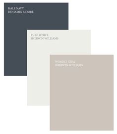 four different shades of gray and white with the words, pure white sheratn williams