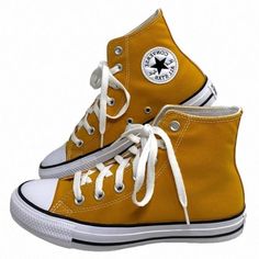 Converse Chuck Taylor High Top Shoe Canvas Orange For Women Casual Skate A09970c Brand New With Box No Lid. 100% Authentic! We Could Tell You That It’s The Og Basketball Shoe, Created Over 100 Years Ago. Or That The Design Has Largely Stayed The Same, Because Why Mess With A Good Thing. Or How It Became The Unofficial Sneaker Of All Your Favorite Artists And Musicians, Who Each Made It Their Own. Yeah, We Could Share A Lot Of Stories, But The One That Matters Most Isn’t Oursit’s Yours. It’s How Yellow Canvas High-top Sneakers With Vulcanized Sole, Yellow Canvas Lace-up High-top Sneakers, Yellow Lace-up Canvas High-top Sneakers, Yellow Converse Canvas Sneakers, Casual Converse High-top Sneakers With Branded Insole, Yellow High-top Sneakers With Vulcanized Sole For Spring, Casual Canvas High-top Sneakers With Flat Heel, Casual High-top Sneakers With White Sole, Yellow Lace-up High-top Sneakers With Vulcanized Sole