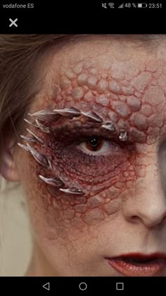 dragon makeup Dragon Prosthetic Makeup, Dragon Sfx Makeup, Prosthetic Makeup Special Effects, Special Effects Makeup Prosthetic, Dragon Makeup Look, Makeup Dia, Wound Makeup, Dragon Makeup, Spfx Makeup