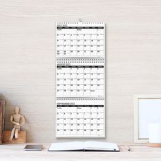 This 3-month view wall calendar is 11 inches wide and opens to over 25 inches with three open panels. The daily blocks of this minimalist wall calendar are about 2″ x 1.5″ with 5 rows to write in. Utilize the separate space for notes and to-do lists and be more organized and at peace with your schedule. Enjoy its move-a-page feature where you can arrange the panels in your own way- prior month, future month or current month, and next two months, etc. Runs from July 2023-December 2024.