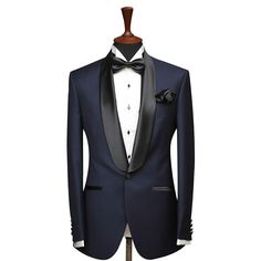 Elevate your formal wardrobe with our Finest Blue Tuxedo, perfect for grooms, groomsmen, and special occasions. This impeccably tailored dinner suit combines classic sophistication with modern design, ensuring a polished and refined look. Ideal for weddings and formal events, this suit offers a comfortable fit and an elegant silhouette. Whether you're the groom or part of the wedding party, this suit will make you stand out with style and confidence, making it an essential addition to your formal attire. Please note: This is a made-to-measure product. Simply select your approximate chest size when placing your order. Once your order is received, we will contact you to schedule a video call for complete measurements. Color Disclaimer: While we make every effort to display the colors accurat Luxury Blue Suits For Black-tie Events, Blue Notch Lapel Suit For Black-tie Events, Fitted Blue Blazer For Black-tie Events, Blue Fitted Blazer For Black-tie Events, Blue Tuxedo Blazer For Black-tie Events, Blue Tuxedo Blazer, Classic Blue Blazer For Black-tie Events, Blue Long Sleeve Tuxedo For Formal Occasions, Navy Blazer With Suit Collar For Wedding