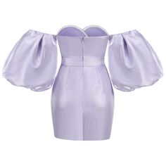 Our Style No.KLYA13SatinMade in China Puff Sleeve Bodycon Dress, Purple L, Bodycon Dress With Sleeves, Sleeve Bodycon Dress, Purple Dress, Fashion Inspo Outfits, Puff Sleeve, Off Shoulder, Bodycon Dress