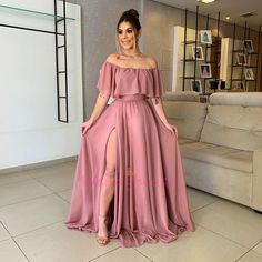 Blush pink chiffon long formal dress with off the shoulder.<br> Contact me: <b>wendy1990919@yahoo.com</b><br> <b>Shown Color: Blush Pink</b><br> <b>Fabric:Chiffon</b><br> 1. Besides the picture color, you can refer to our color swatch to choose any color you want. <br> 2. Besides stand size... Pink Chiffon Bridesmaid Dress For Banquet, Pink Chiffon Dress For Banquet, Pink Chiffon Dress For Prom Banquet, Formal Off-shoulder Chiffon Evening Dress, Pink Flowy Chiffon Dress For Banquet, Pink Chiffon Bridesmaid Dress For Prom Season, Pink Chiffon Evening Dress With Sweep Train, Pink Chiffon Dress With Sweep Train, Elegant Pink Chiffon Prom Dress