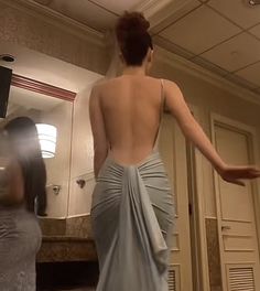 Long Dress Outfit, Long Backless Dress, Backless Outfits, Backless Outfit, Backless Dresses, 일본 패션, Preppy Dresses