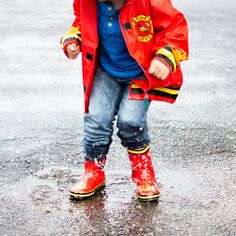 FIRE FIGHTER RAIN BOOTS Get your little ones ready for the weather with cute firefighter rain boots. Here at Itsy Bitsy we are proud retailers of the popular Stephen Joseph brand which is well known and loved by celebrities across the nation. RAIN BOOTS DETAILS - Waterproof Exterior: 100% rubber - Lining: 100% polyester - Removable insole - Non-slip sole RAINCOAT DETAILS (Sold out) - Waterproof - Soft polyurethane outer shell - Lightweight cotton lining - Durable zipper - Adjustable cuffs - Mach Slip-resistant Round Toe Rain Boots For Rainy Weather, Slip-resistant Round Toe Boots For Rainy Weather, Weatherproof Waterproof Boots With Round Toe For Rainy Season, Waterproof Boots With Round Toe For Rainy Season, Round Toe Boots For Rainy Outdoor Activities, Round Toe Waterproof Boots For Rainy Season, Slip-resistant Waterproof Boots For Rainy Season, Outdoor Rain Boots With Protective Feet And Round Toe, Non-slip Waterproof Boots For Rainy Weather