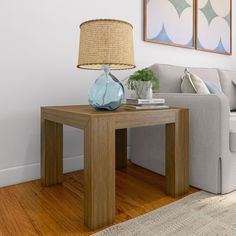 Introducing the Modern Square Corner Table - a fusion of style and functionality meticulously crafted for your living space. Crafted from solid pine wood, this narrow side table for small room embodies durability and sophistication. The non-toxic finishes ensure a safe and eco-friendly addition to your home, prioritizing both your family's well-being and sustainability. What sets this couch side table apart is its wirebrush finish, creating a captivating textured look that elevates its design in End Table Decor Living Room, Square Corner Table, Mini Side Table, Slim Side Table, High Sofas, Side Table For Living Room, Farmhouse End Tables, Narrow Side Table, Square End Table