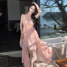 Fabric: ChiffonHand wash is recommended, the water temperature does not exceed 30 ℃, dry cleanColor: pink,whiteSize: (unit cm)S Bust 85 Waist 63 Length 110M Bust 87 Waist 66 Length 111L Bust 89 Waist 69 Length 112&ltp&gtPlease check the size carefully when you placing the order&lt/p&gt&ltbr/&gt&ltp&gtFor more pictures please contact us!&lt/p&gt&ltbr/&gt Pink Chiffon Dress For Summer Banquet, Pink Chiffon Dress For Prom Banquet, Pink Chiffon Dress For Banquet, Pink Flowy Chiffon Dress For Banquet, Pink Sleeveless Chiffon Dress For Banquet, Pink Floor-length Chiffon Dress, Summer Prom Chiffon Dress With Sweetheart Neckline, Summer Chiffon Prom Dress With Sweetheart Neckline, Summer Floor-length Chiffon Dress For Banquet