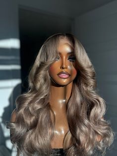 Chestnut Ash Blonde with Shadow Roots  Lace: 5 x 5 Closure Length: 22" Texture: 613 Body Wave Blonde With Shadow Roots, Chestnut Blonde, Shadow Roots, Ash Blond, Blonde With Dark Roots, Hairstyle Inspo, Birthday Hair, Hair Idea, Glueless Wig