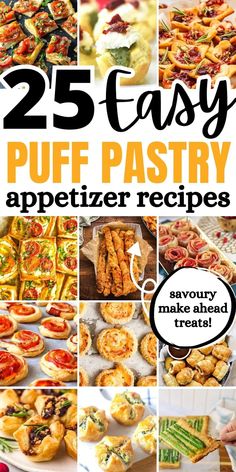 25 easy puff pastry appetizer recipes that are perfect for any party or celebration