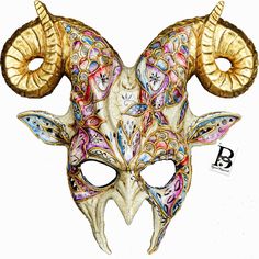 PRICES MAY VARY. The Original Ram Horns Mask by Beyond Masquerade 100% Brand New. Approximately 6.75" x 12" fit adults and children over 12 years old Comes with a stretchable and sturdy elastic band for wear. Made of light-weight resin materials for comfortable wear Contact us for more colors and styles. Bulk orders for special discount. The Original Ram Mask from Beyond Masquerade is made of high quality resin and finished with a paper mache backing for a light weight and comfortable fit. Great Ball Masks Masquerade, Ram Mask, Horns Headpiece, Venetian Masquerade Ball, Goat Mask, Masquerade Ball Masks, Cosplay Horns, Mens Masquerade Mask, Fairy Halloween