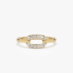 Discover the unmatched elegance of our 14k Gold Diamond Link Ring, adorned with natural diamonds. Merging contemporary trends with timeless design, this Minimalist Stacking Ring offers a chic statement. Crafted in solid gold, it stands as a testament to luxury and style, making it a pinnacle piece in any diamond jewelry collection. ▶Item Details * Made to Order. * Gold KT: 14K Solid Gold (also available in 18K & Platinum upon request) * Custom Gold Color: Rose Gold, Yellow Gold, White Gold * Band Width: 1.5 MM * Round Diamonds: 12 pcs 1.50 MM  * Total CTW: 0.19 * Diamond Color Clarity: G Color SI Clarity * Setting Type: Prong * Ready to Ship in 3-10 Business Days ▶ See more of our Diamond Rings here - http://etsy.me/2lwKUl8 ▶ See our storefront here - http://etsy.me/2lUcVnH  ▶ All store se Minimalist Cubic Zirconia Open Band Diamond Ring, Modern Round Cut Diamond Ring, Minimalist Diamond White Open Band Diamond Ring, Elegant Stackable Open Band Rings With Single Diamond, Minimalist White Gold Diamond Ring With Accents, Minimalist Diamond Ring With Open Band, Minimalist Open Band Diamond Ring, Modern Cubic Zirconia Diamond Ring With Round Band, Modern Cubic Zirconia Stackable Rings