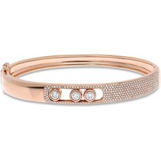 Roman & Jules 14K Rose Gold Diamond Bangle Bracelet - 1.10 Carat Total Diamond Weight Hand-set Rose Gold Diamond Bracelet, Hand Set Rose Gold Diamond Bracelet, Rose Gold Diamond Bracelet Round, Modern Rose Gold Diamond Bracelet With Accents, Rose Gold Diamond Bracelet With Polished Finish, Rose Gold Polished Diamond Bracelet, Rose Gold Diamond Bracelets For Everyday Luxury, Elegant Rose Gold Diamond Chain Bracelet, Elegant Hand-set Rose Gold Bracelet