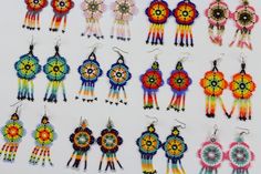 WINTER SALE JANUARY 18-31, 2021 ALL ORDERS OVER $75 GET AUTOMATIC 15% OFF TOTAL Huichol beaded woven by hand earrings. Mexican folk art. Very cool. Average Size Length- 3 inches Wide- 1 inch Bohemian Macrame Beaded Earrings For Festivals, Bohemian Beads With Bead Caps For Gifts, Artisan Dangle Beads For Festivals, Festival Adjustable Macrame Beaded Earrings, Adjustable Macrame Beaded Earrings For Festival, Bohemian Macrame Beaded Necklaces For Festivals, Traditional Beaded Necklaces For Summer Festivals, Summer Festival Macrame Jewelry, Handmade Bohemian Beaded Earrings