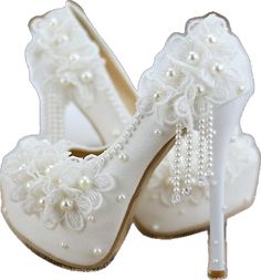 Wedding Shoes For Bride, Wedding Shoes Pumps, Shoes For Bride, Wedding Pumps, Bridesmaid Shoes, Pearl And Lace, Platform Stilettos, Womens Wedding Shoes, Evening Wedding