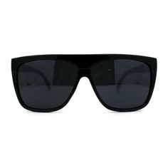 Retro throwback to 90s luxury gangster fashion, these timeless classic iconic hip hop rapper shades will bring back a hard edge to your look! Made with premium oversized rectangle flat top silhouette plastic frame base to bring you the perfect combination of luxury and elegance. Made with composite plastic based frame, reinforced metal hinges, and 100% UV protected lenses. Size: 5 3/4" (146mm) W x 2 1/8" (54mm) H.  Color: Black.  Gender: male.  Age Group: adult. 90s Luxury, Band Camp, Plastic Sunglasses, Metal Hinges, Oversized Sunglasses, Flats Top, Timeless Classic, Cloth Bags, Sunglasses Accessories